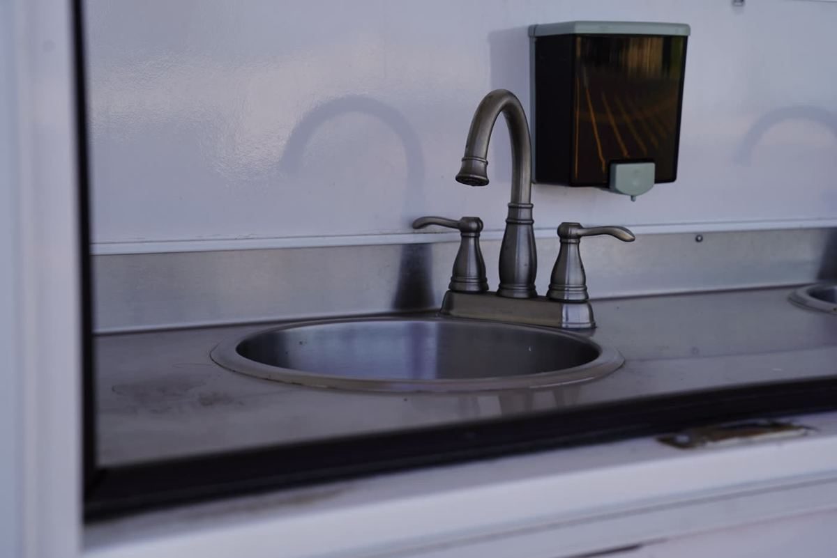 Hand-wash Sink Trailer, inside