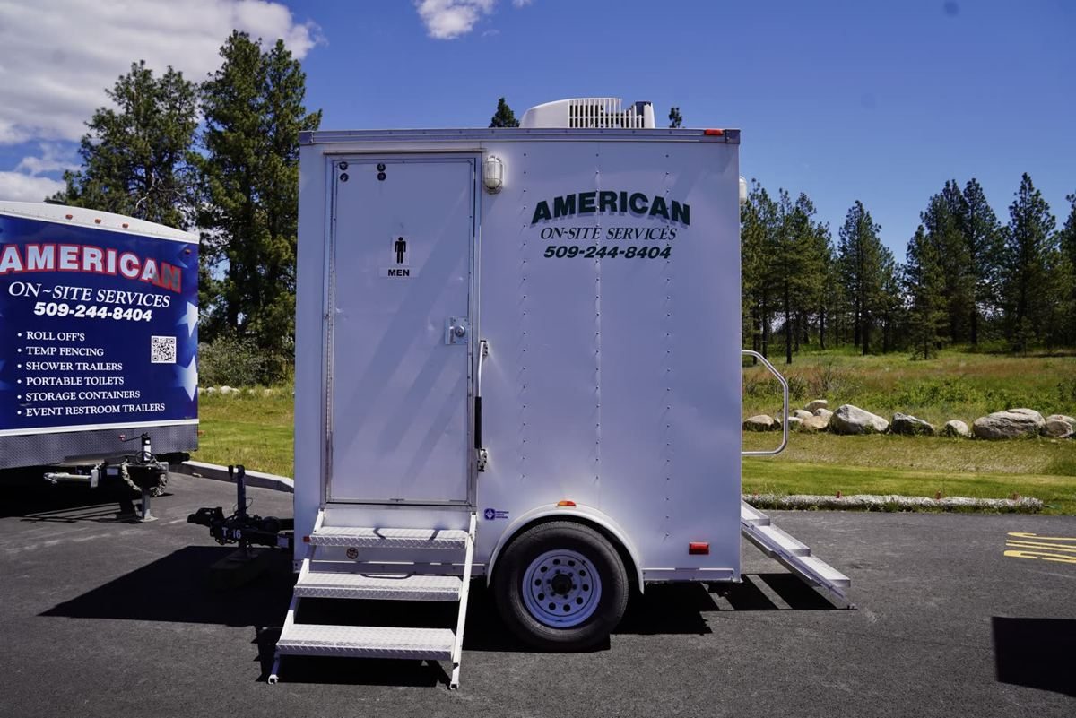 T-16 Two Stall White Trailer